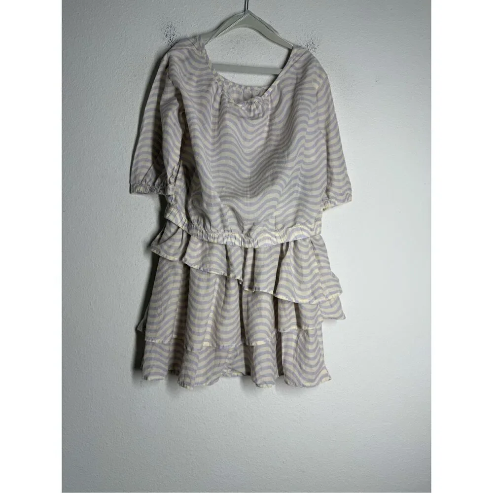 H&M Girls Purple Cream Blouse & Skirt Set See Description Size Top 12 Skirt 8/10